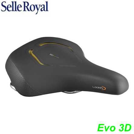 Selle Royal Sattel 90° lookin EVO 3D Relaxed Unisex Skin Gel schwarz Carbin Protect