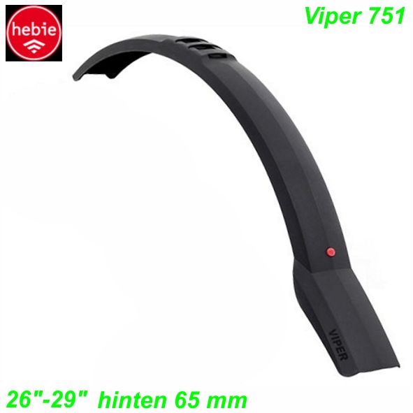 Hebie Schutzblech hinten 751 26-29 65mm schwarz  m/Spritzschutz