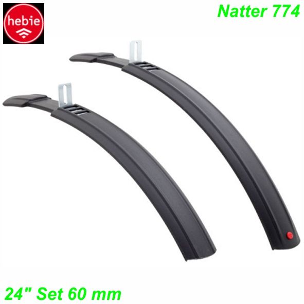 Hebie Schutzblechset NATTER 24 60mm schwarz superflach