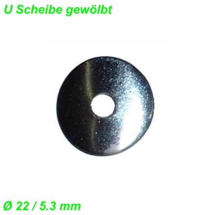 Unterlagscheibe gewölbt Ø 22 / 5.3 mm