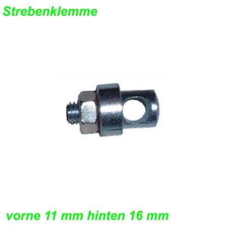 Strebenklemme M5 x 11 mm vorne Ø 5.3 mm
