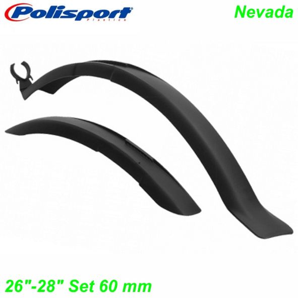 Polisport Schutzblechset Nevada 26-28 60mm schwarz