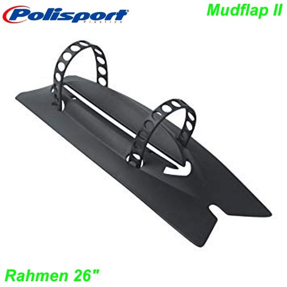 Polisport Rahmenschutzblech Mudflap II schwarz