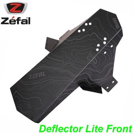 Zefal Schutzblech Spritzschutz Deflector Lite vorne schwarz auf Gabelbrücke