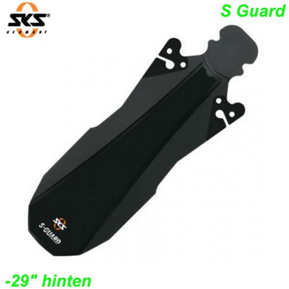 SKS Schutzblech Spritzschutz S Guard hinten schwarz auf Sattelgestell