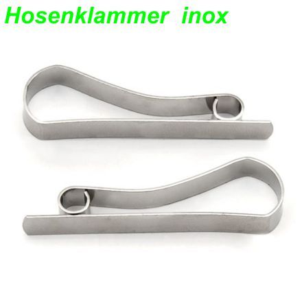 Hosenklammern Inox per Paar
