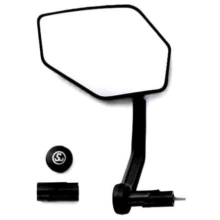 Rückspiegel Sunnywheel oval Befestigung am Lenker links schwarz