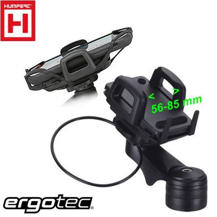 I-Phone Smartphone Natel Halter Ergotec 56-85 mm schwarz für Ahead Vorbauten