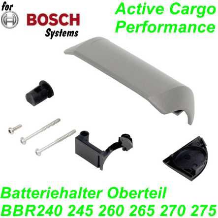 Bosch Batteriehalter Oberteil Gepäckträgerbatterie Performance grau BBR240 245 260 265 270 275