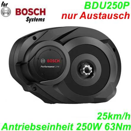 Bosch Antriebseinheit BDU250P 250W 63Nm 25km/h Performance
