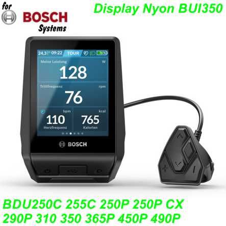 Bosch Display Kiox BUI350 m/Halter Schalter BDU250C 255C 250P 290P 310 350 365P 450P 490P