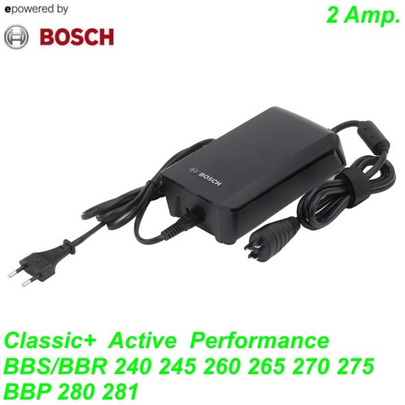 Bosch Ladegerät 2 Amp. BCS230 400-625Wh Classic Active/Performance mit Netzkabel