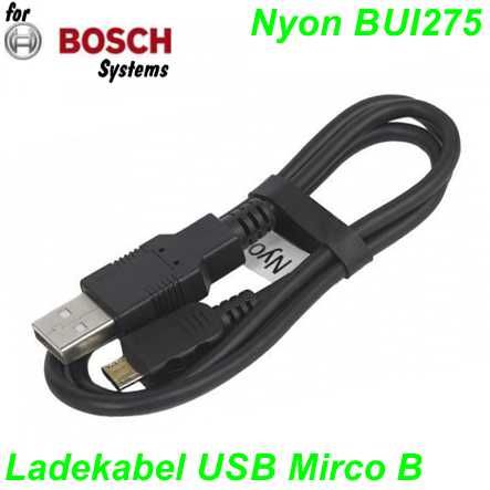 Bosch USB Ladekabel Micro A - Micro B 600mm für Nyon