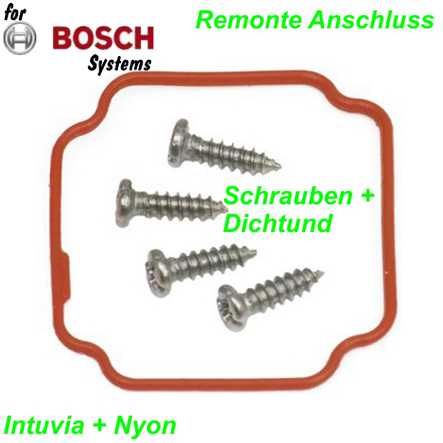 Bosch Befestigungsschrauben und Dichtung für Remote-Anschluss