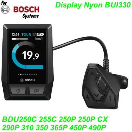 Bosch Display Kiox BUI330 m/Halter Schalter BDU250C 255C 250P 290P 310 350 365P 450P 490P