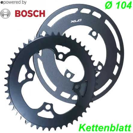 Bosch Kettenblatt 46 Zähne 4-L Ø104mm Bosch/Brose/Yamaha/Bafang schwarz