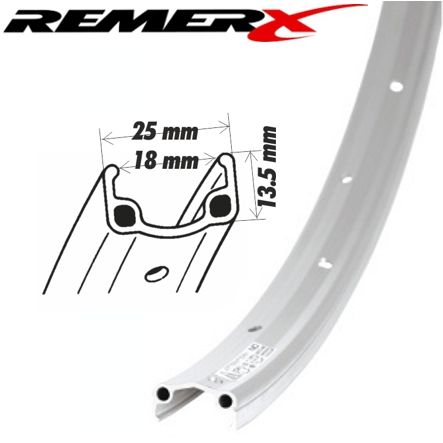 RemerX Felge 36 Loch 20 x 1 3/8 438 alu Endric-Form