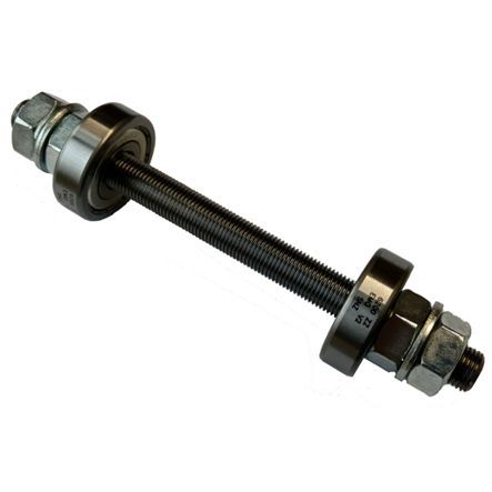 Achse Rohrspeichenrad 20 Ø 12 mm mit Lager komplett