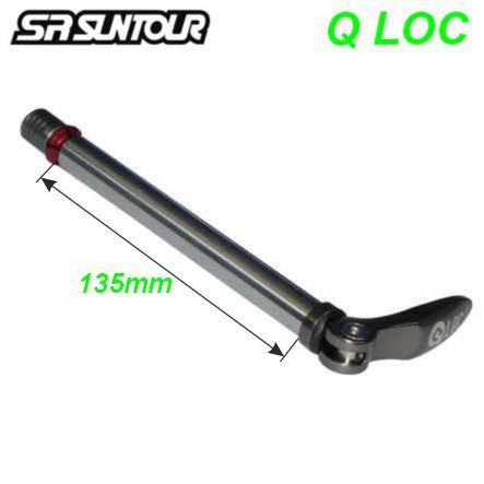 Suntour Q-Loc Steckachse black/silver Ø 15 x 100 (135) Stahl - 15QLC2