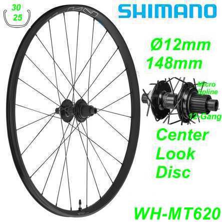 Hinterrad WH-MT620 27.5 12-G. Micro Spline Tubeless 12/148mm Center-Lock E-Thru