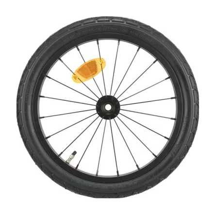 Rad 16 x 1.5 40-305 Kinderanhänger SP-Achse 100mm 20 Speichen alu silber Bereift Restbestand