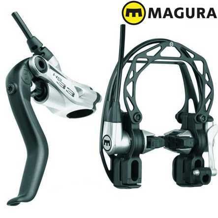 Brems-Set Magura HS33 R 2-Finger silber Einzelbremse