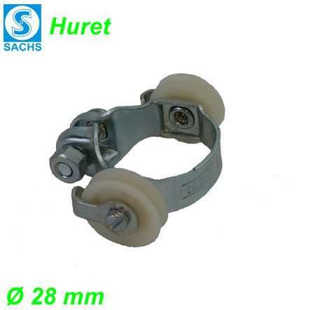 Doppel-Umlenk-Rohrschelle unten Ø 28 mm Restbestand