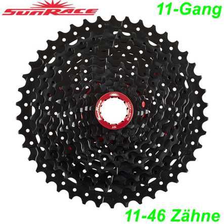 Kassette Sunrace 11-G 11-46Zähne silber CS Shimano kompatibel