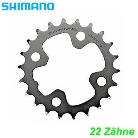 Shimano Kettenblatt 3x9/10-G. FC-M532 FC-M580 FC-M590 22 Z. Ø64 silber Y1J822000