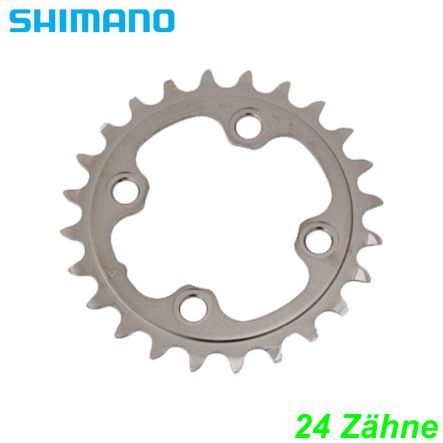 Shimano Kettenblatt 10-G. FC-M780/T781 24 Z. Ø 64 silber Y1MM24000
