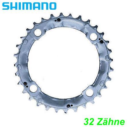 Shimano Kettenblatt 3x8-G. FC-M410 FC-M341 FC-M540 32 Z. Ø 104 silber Y1GM98020
