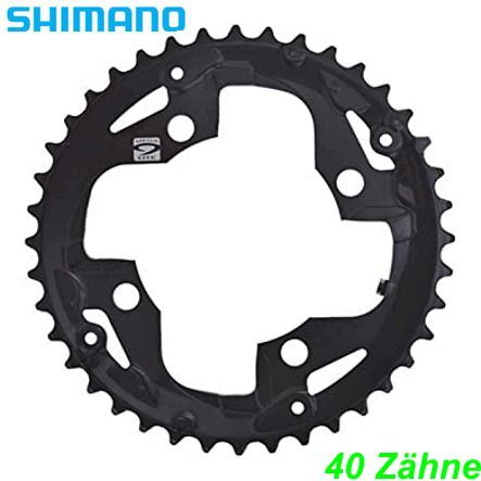 Shimano Kettenblatt 3x10-G. FC-M622 FC-M612 40 Z. Ø 96 schwarz Y10X98010