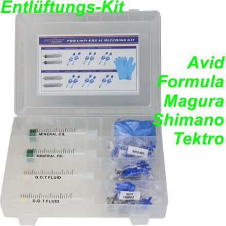 Entlüftungs-Kit Avid/Formula/Shimano/Magura/Tektro professional