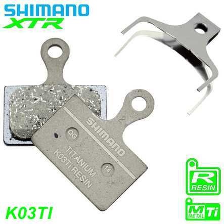 Shimano Bremsbeläge K03TI Road/XTR Kunstharz/Titan Paar