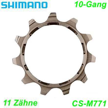 Shimano Kassettenritzel 10-G. CS-M771 11 Zähne bj/bk Spacer-Typ