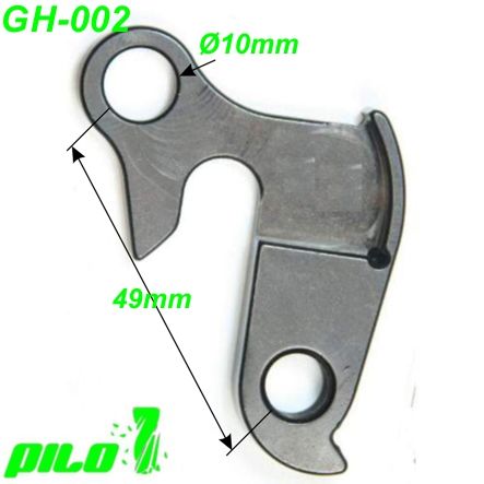 Ausfallende Schaltauge GH-002 CNC Pilo Focus Kalkhoff Raleigh Univega