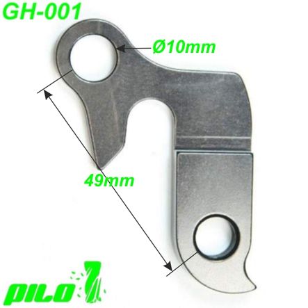 Ausfallende Schaltauge GH-001 CNC Pilo Cube Merida Raleigh Sinus Staiger Trek Wheeler