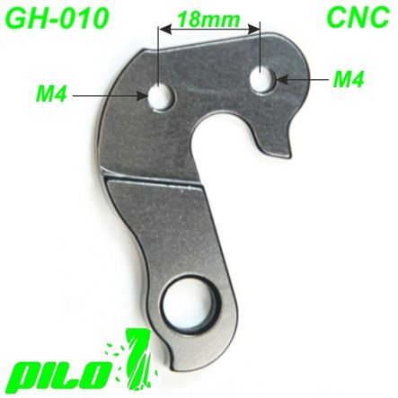 Ausfallende Schaltauge GH-010 CNC Pilo BMC Bulls Focus Hercules Kalkhoff Marin