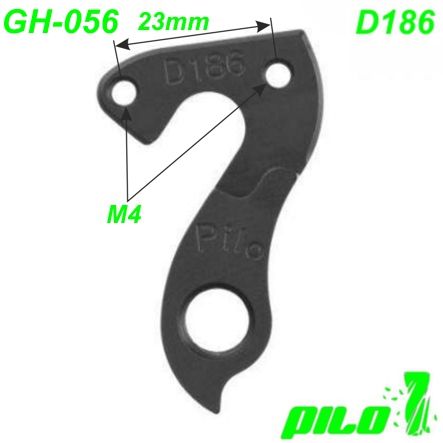 Ausfallende Schaltauge GH-056 CNC Pilo D186 Gitane Haibike Norco Pinarello