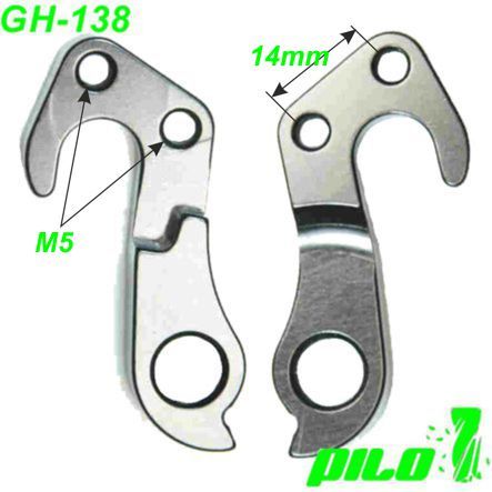 Ausfallende Schaltauge Pilo D185 CNC GH-138 Trek Diamant