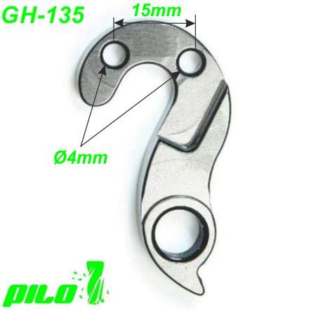 Ausfallende Schaltauge GH-135 CNC Pilo  Giant