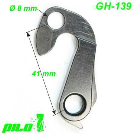 Ausfallende Schaltauge GH-139 CNC Pilo alu 6061 Trek Diamant