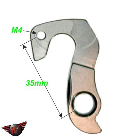 Ausfallende Schaltauge CNC Wheels Leopard Neuvation Orange Sione Bikes