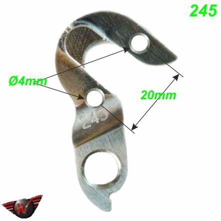 Ausfallende Schaltauge CNC Wheels 245 Giant