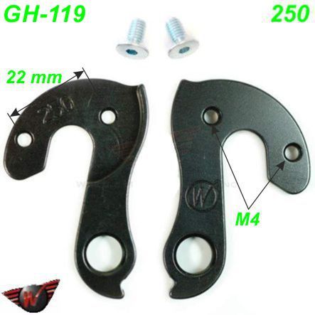 Ausfallende Schaltauge GH-119 Wheels 250 Corratec Fuji Haibike Kona