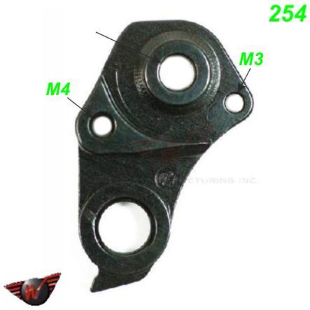 Ausfallende Schaltauge CNC Wheels 254 Giant