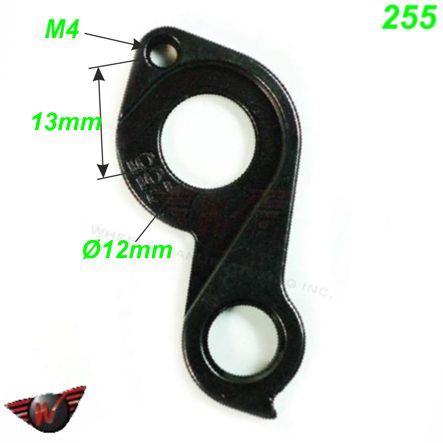 Ausfallende Schaltauge CNC Wheels 255 GH-291 D672 Focus