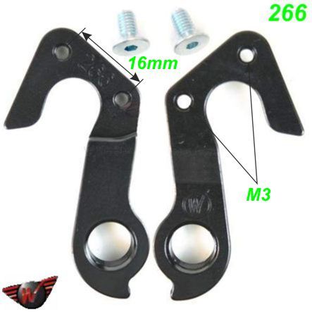 Ausfallende Schaltauge CNC Wheels 266 GT Bicycles