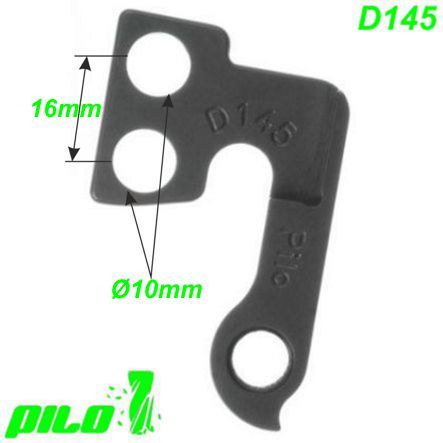 Ausfallende Schaltauge CNC Pilo D145 GT Bicycles