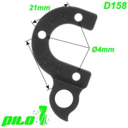 Ausfallende Schaltauge CNC Pilo D158 Norco